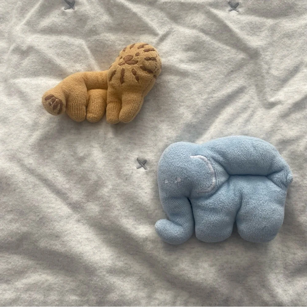 Pottery Barn Kids baby blanket with 3D animals